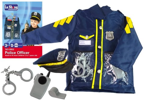 Strój Przebranie Policjanta Akcesoria Odznaka Karnawał 8 El. Strój Przebranie Policjanta Akcesoria Odznaka Karnawał 8 El.