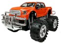 Zestaw Pojazdów Pomarańczowy Monster Truck Czerwone BMW Laweta 58 cm Zestaw Pojazdów Pomarańczowy Monster Truck Czerwone BMW Laweta 58 cm