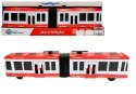 Autobus Przegubowy z Napędem Frykcyjnym Czerwony Autobus Przegubowy z Napędem Frykcyjnym Czerwony