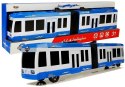 Autobus Przegubowy z Napędem Frykcyjnym Niebieski Autobus Przegubowy z Napędem Frykcyjnym Niebieski