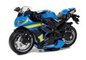 Motocykl z Napędem Frykcyjnym Na Baterie Dźwiękiem 1:14 Niebieski Motocykl z Napędem Frykcyjnym Na Baterie Dźwiękiem 1:14 Niebieski