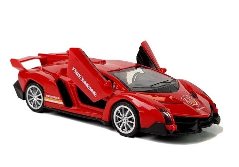 Auto Sportowe z Napędem Frykcyjnym Dźwięki Czerwone Auto Sportowe z Napędem Frykcyjnym Dźwięki Czerwone