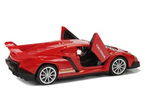 Auto Sportowe z Napędem Frykcyjnym Dźwięki Czerwone Auto Sportowe z Napędem Frykcyjnym Dźwięki Czerwone