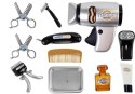 Zestaw Salon Fryzjerski Dziecięcy Barber Suszarka Maszynka Akcesoria Srebrny Zestaw Salon Fryzjerski Dziecięcy Barber Suszarka Maszynka Akcesoria Srebrny