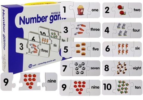 Puzzle Edukacyjne Liczby Matematyka Angielski 10 Połączeń Puzzle Edukacyjne Liczby Matematyka Angielski 10 Połączeń