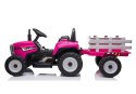 Traktor na Akumulator z Przyczepą XMX611 Różowy Traktor na Akumulator z Przyczepą XMX611 Różowy
