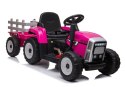 Traktor na Akumulator z Przyczepą XMX611 Różowy Traktor na Akumulator z Przyczepą XMX611 Różowy