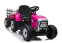 Traktor na Akumulator z Przyczepą XMX611 Różowy Traktor na Akumulator z Przyczepą XMX611 Różowy