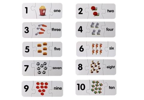 Puzzle Edukacyjne Liczby Matematyka Angielski 10 Połączeń Puzzle Edukacyjne Liczby Matematyka Angielski 10 Połączeń