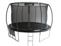 Trampolina LEAN Sport Max 14ft Czarno-Zielona Trampolina LEAN Sport Max 14ft Czarno-Zielona
