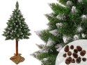 Choinka Sosna Diamentowa 3D na Pniu 180cm Śnieg Brokat Choinka Sosna Diamentowa 3D na Pniu 180cm Śnieg Brokat