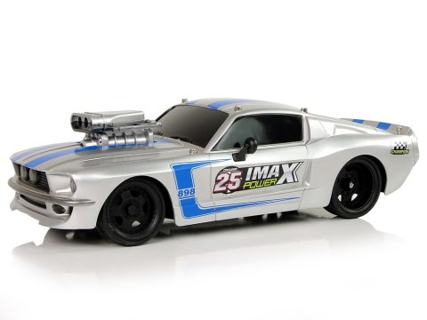Auto Sportowe R/C 1:16 Srebrne Niebieskie Pasy Pilot Auto Sportowe R/C 1:16 Srebrne Niebieskie Pasy Pilot