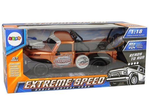 Auto Zdalnie Sterowane 1:18 Brązowe Pick-up Auto Zdalnie Sterowane 1:18 Brązowe Pick-up