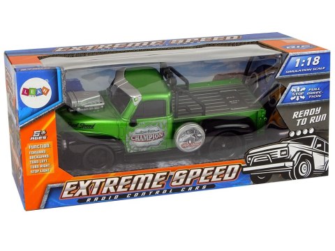 Auto Zdalnie Sterowane 1:18 Zielone Pick-up Auto Zdalnie Sterowane 1:18 Zielone Pick-up