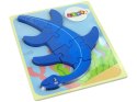 Drewniane Puzzle Dinozaur Pterodaktyl Różowy Pliosaurs Niebieski Drewniane Puzzle Dinozaur Pterodaktyl Różowy Pliosaurs Niebieski