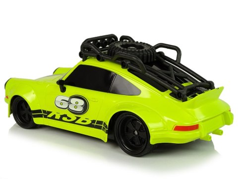 Samochód Sportowy 1:18 Zielone Koło Zapasowe Pilot Samochód Sportowy 1:18 Zielone Koło Zapasowe Pilot