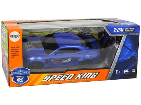 Zdalnie Sterowane Auto Sportowe 1:24 Wyścigi Niebieski Przyciemniane Szyby Zdalnie Sterowane Auto Sportowe 1:24 Wyścigi Niebieski Przyciemniane Szyby