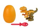 Zestaw Dinozaur Tyranozaur Rex z Jajkiem DIY Śrubokręt Pomarańczowy Zestaw Dinozaur Tyranozaur Rex z Jajkiem DIY Śrubokręt Pomarańczowy