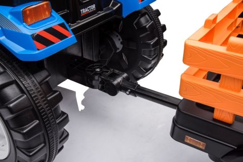 Traktor Na Akumulator Z Przyczepą Hercules Niebieski 24V Traktor Na Akumulator Z Przyczepą Hercules Niebieski 24V