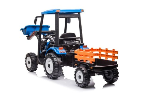 Traktor Na Akumulator Z Przyczepą Hercules Niebieski 24V Traktor Na Akumulator Z Przyczepą Hercules Niebieski 24V
