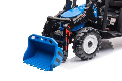 Traktor Na Akumulator Z Przyczepą Hercules Niebieski 24V Traktor Na Akumulator Z Przyczepą Hercules Niebieski 24V