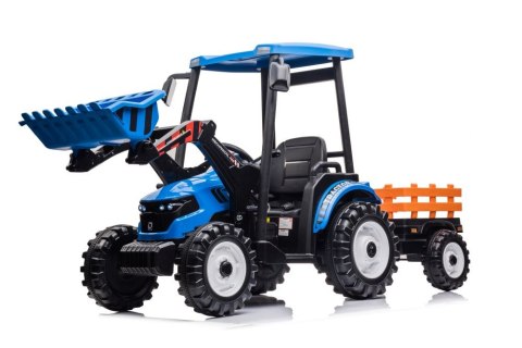 Traktor Na Akumulator Z Przyczepą Hercules Niebieski 24V Traktor Na Akumulator Z Przyczepą Hercules Niebieski 24V
