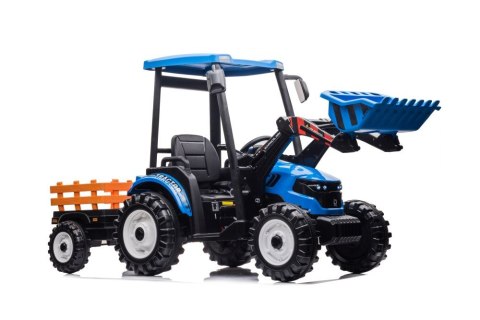 Traktor Na Akumulator Z Przyczepą Hercules Niebieski 24V Traktor Na Akumulator Z Przyczepą Hercules Niebieski 24V