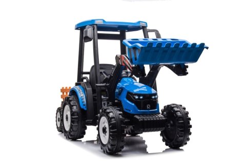 Traktor Na Akumulator Z Przyczepą Hercules Niebieski 24V Traktor Na Akumulator Z Przyczepą Hercules Niebieski 24V