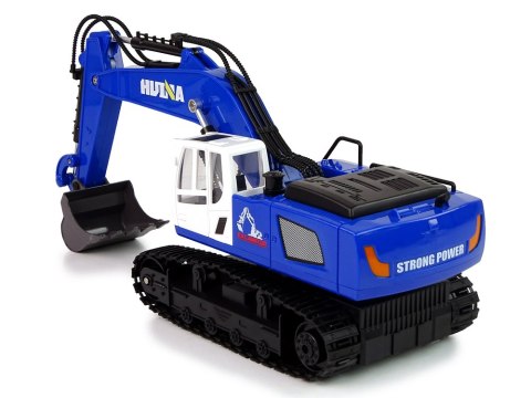 Koparka Gąsienicowa Pilot R/C Zdalnie Sterowana Metalowe Elementy Niebieska Koparka Gąsienicowa Pilot R/C Zdalnie Sterowana Metalowe Elementy Niebieska
