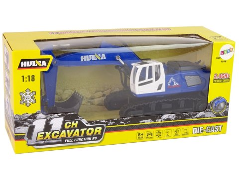 Koparka Gąsienicowa Pilot R/C Zdalnie Sterowana Metalowe Elementy Niebieska Koparka Gąsienicowa Pilot R/C Zdalnie Sterowana Metalowe Elementy Niebieska