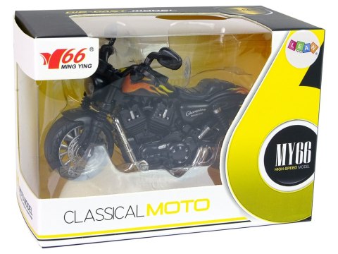 Motocykl Champion Czarny 1:14 Napęd Pull-Back Dźwięk Światła Motocykl Champion Czarny 1:14 Napęd Pull-Back Dźwięk Światła
