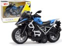 Motocykl GT Niebieski 1:14 Napęd Pull-Back Dźwięk Światła Motocykl GT Niebieski 1:14 Napęd Pull-Back Dźwięk Światła