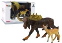 Zestaw 2 Figurek Łoś Sarna Zwierzęta Leśne Figurka Zestaw 2 Figurek Łoś Sarna Zwierzęta Leśne Figurka