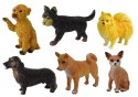 Zestaw 6 Figurek Psów Psy Rasowe Figurka Pies Zestaw 6 Figurek Psów Psy Rasowe Figurka Pies