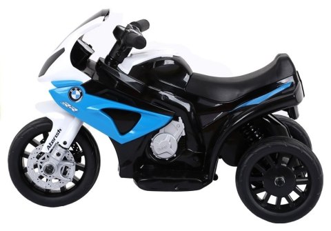 Motor na akumulator BMW S1000RR Trójkołowy Niebieski Motor na akumulator BMW S1000RR Trójkołowy Niebieski