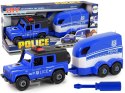 Auto Terenowe Transporter Policja Do Rozkręcania DIY Koń Auto Terenowe Transporter Policja Do Rozkręcania DIY Koń