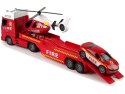 Zestaw Straż Pożarna Laweta Autko Helikopter Dźwięk Światła Czerwone Zestaw Straż Pożarna Laweta Autko Helikopter Dźwięk Światła Czerwone