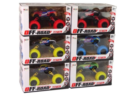 Auto Monster Truck Amortyzatory Gumowe Opony Metal Kolory Auto Monster Truck Amortyzatory Gumowe Opony Metal Kolory