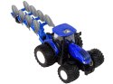 Traktor Zdalnie Sterowany 1:24 Niebieski Pług Metal Traktor Zdalnie Sterowany 1:24 Niebieski Pług Metal