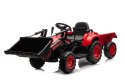 Traktor Na Akumulator Z łyżką BW-X002A Czerwony Traktor Na Akumulator Z łyżką BW-X002A Czerwony