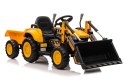 Traktor Na Akumulator Z łyżką BW-X002A Żółty Traktor Na Akumulator Z łyżką BW-X002A Żółty