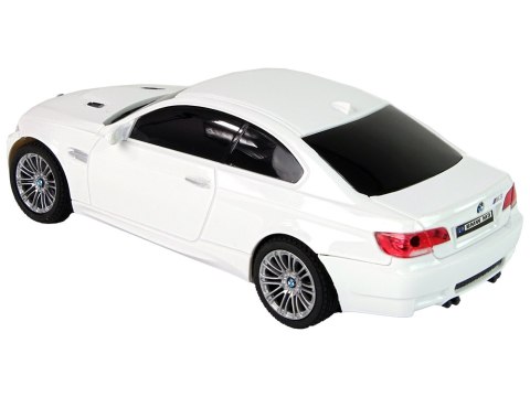 Auto R/C BMW M3 Pilot Światła 1:28 Białe Auto R/C BMW M3 Pilot Światła 1:28 Białe