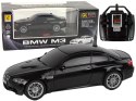 Auto R/C BMW M3 Pilot Światła 1:28 Czarne Auto R/C BMW M3 Pilot Światła 1:28 Czarne