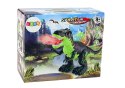 Dinozaur Zieje Ogniem Para Wodna Świeci Na Baterie Brązowy Dinozaur Zieje Ogniem Para Wodna Świeci Na Baterie Brązowy