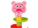 Sorter Edukacyjna Zjeżdżalnia Piłeczek 6 Poziomów Świnka Kosz Sorter Edukacyjna Zjeżdżalnia Piłeczek 6 Poziomów Świnka Kosz