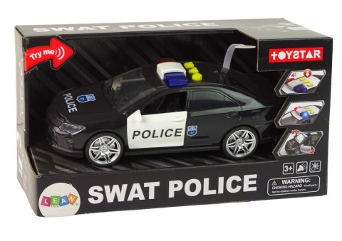 Auto Policja 1:14 Światła Dźwięki Czarne Auto Policja 1:14 Światła Dźwięki Czarne