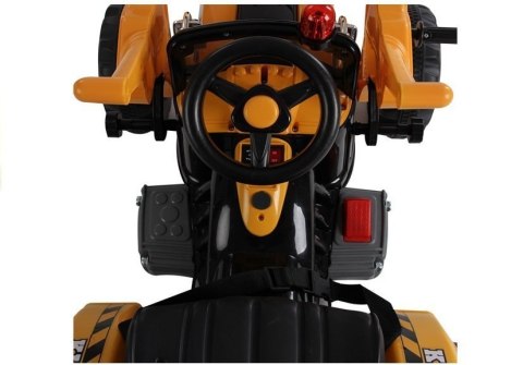 Traktor na akumulator z Łyżką Koparka Pomarańczowy Traktor na akumulator z Łyżką Koparka Pomarańczowy