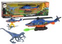 Helikopter Śmigłowiec Park Dinozaurów Zestaw Niebieski Dino Park Helikopter Śmigłowiec Park Dinozaurów Zestaw Niebieski Dino Park