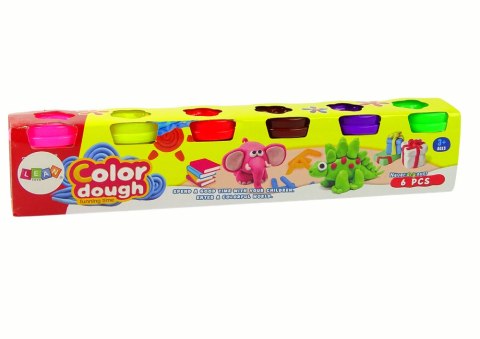 Zestaw Ciastoliny Zwierzątka 6 Kolorów Kubeczki Zestaw Ciastoliny Zwierzątka 6 Kolorów Kubeczki