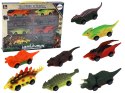 Zestaw Resoraków Dinozaury Samochodziki Kolorowe 8 Sztuk Zestaw Resoraków Dinozaury Samochodziki Kolorowe 8 Sztuk
